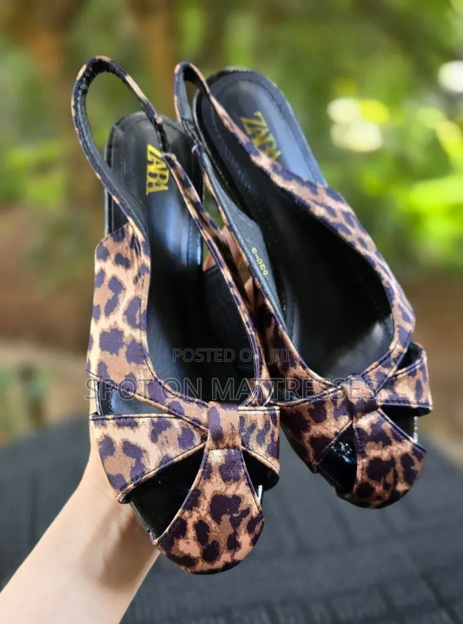 Zara Sling Back Mules. Gold/Silver/Black/Maroon/Brown. We Deliver!
