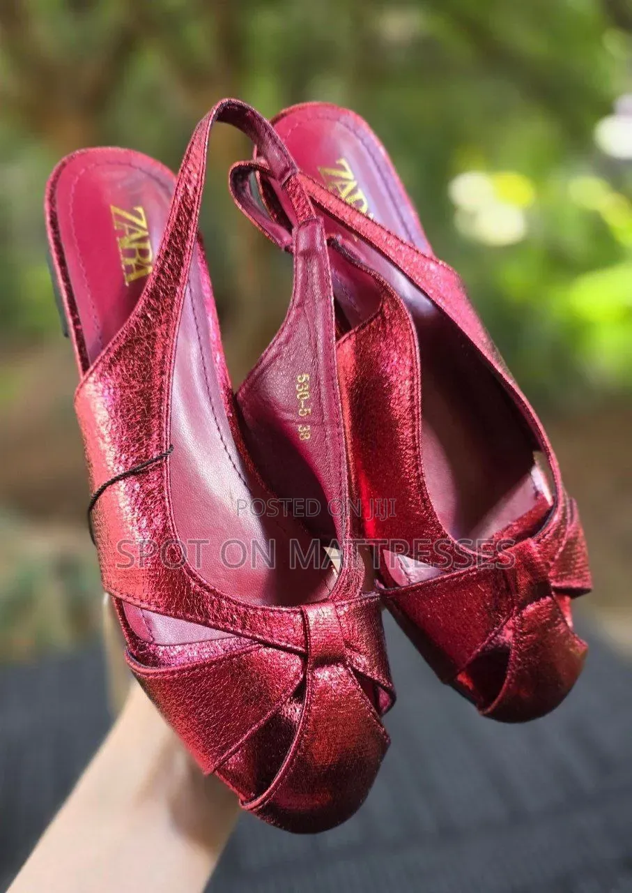 Zara Sling Back Mules. Gold/Silver/Black/Maroon/Brown. We Deliver!