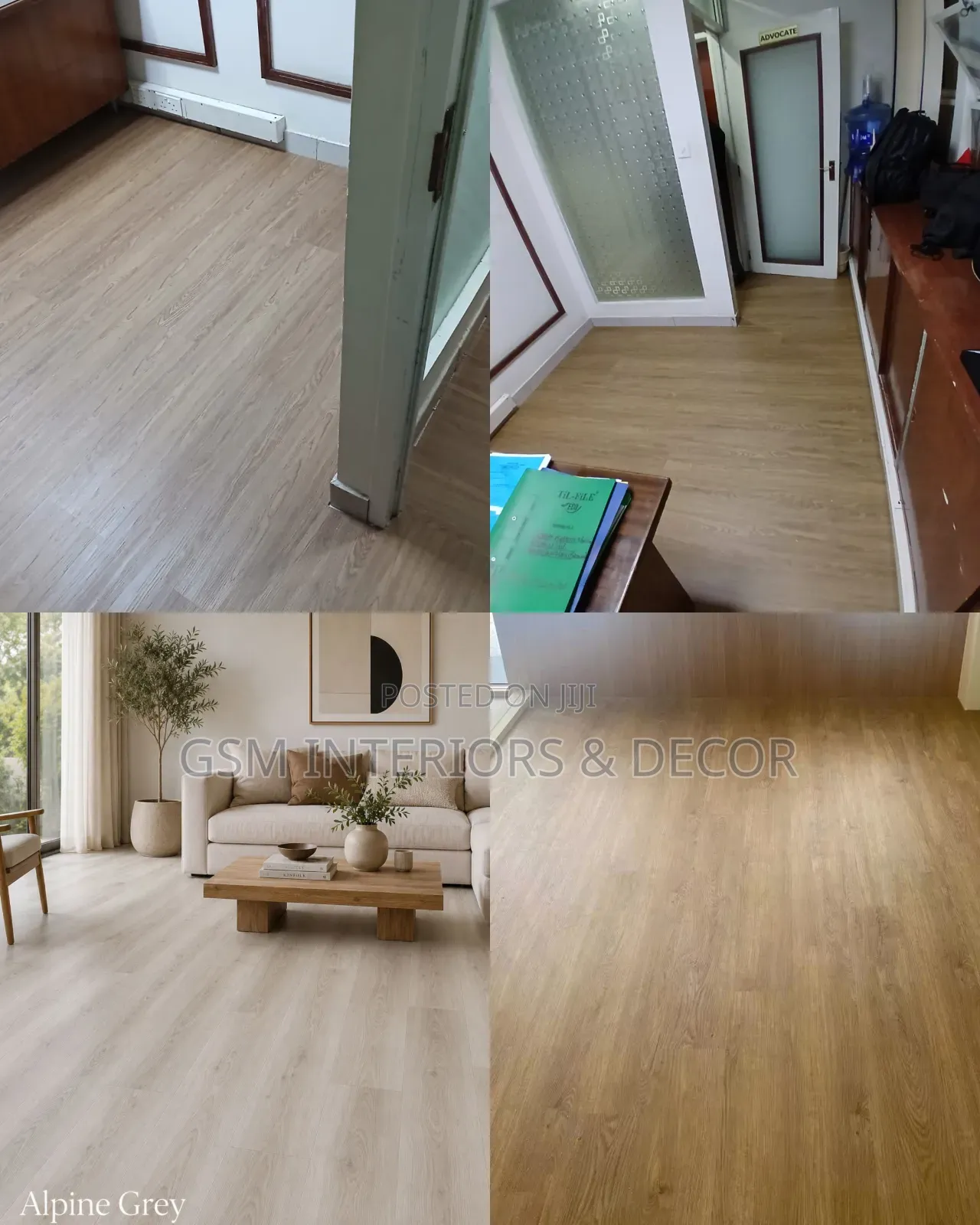 Interlocking SPC Flooring for Living Roos and Bedrooms Antilslip