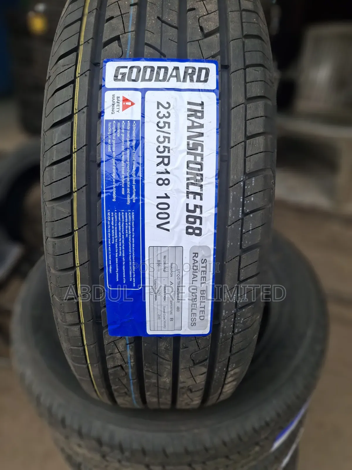 235/55r18 Goddard Tire