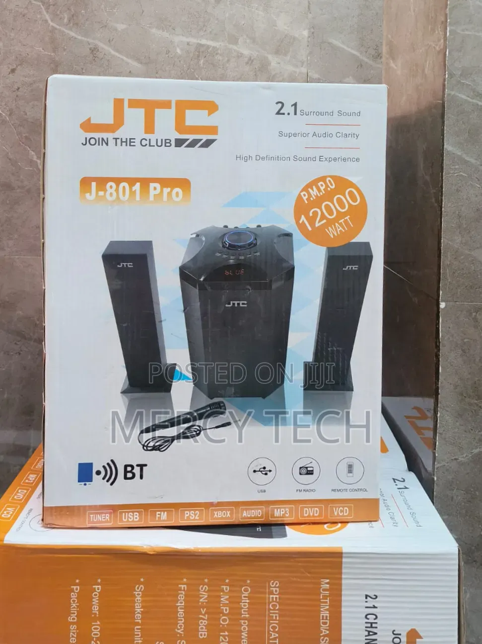 JTC Mtungi 2.1CH Home Theatre System (12,000W)