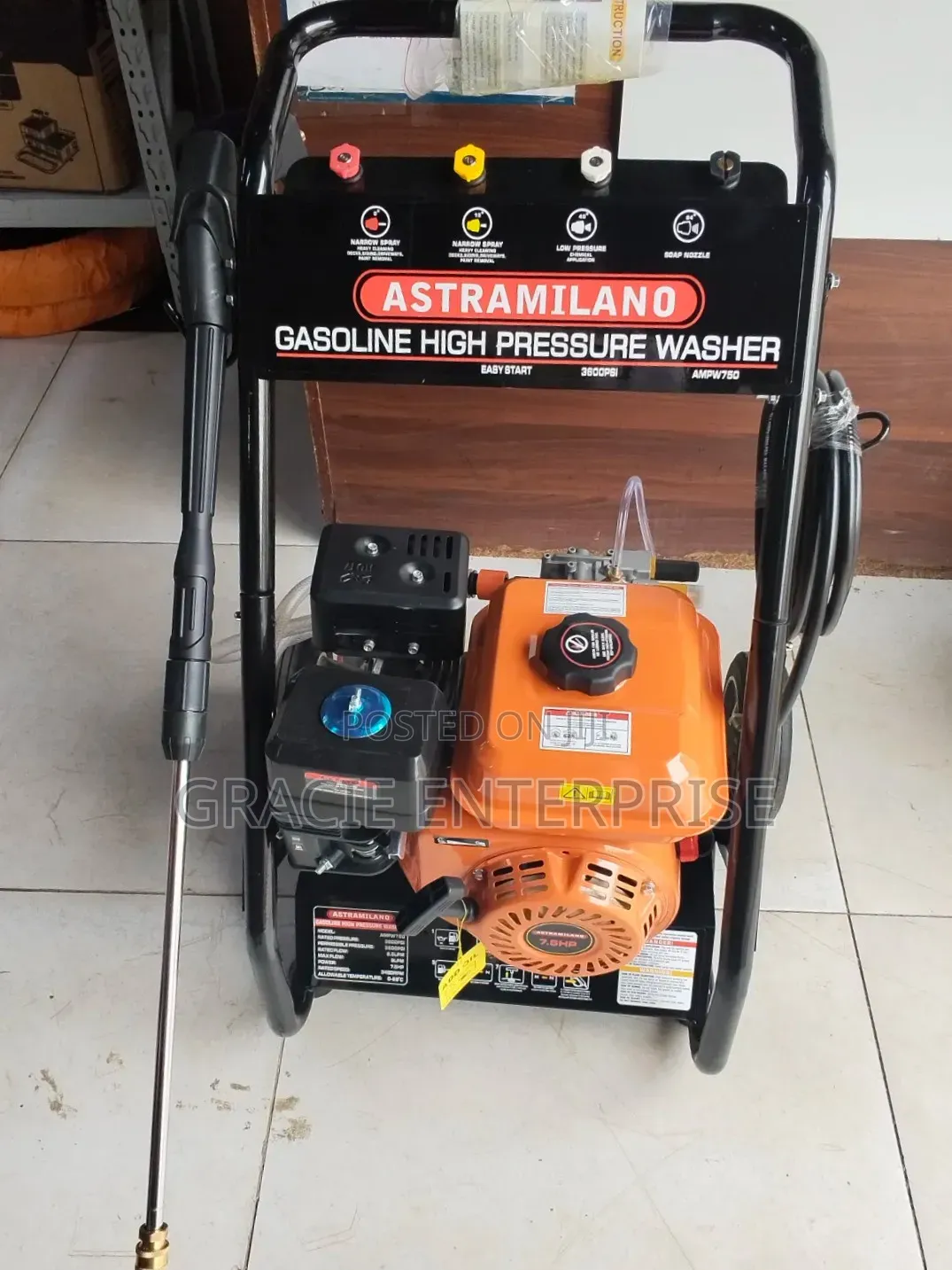 7.5hp High Pressure Washer 3200Psi