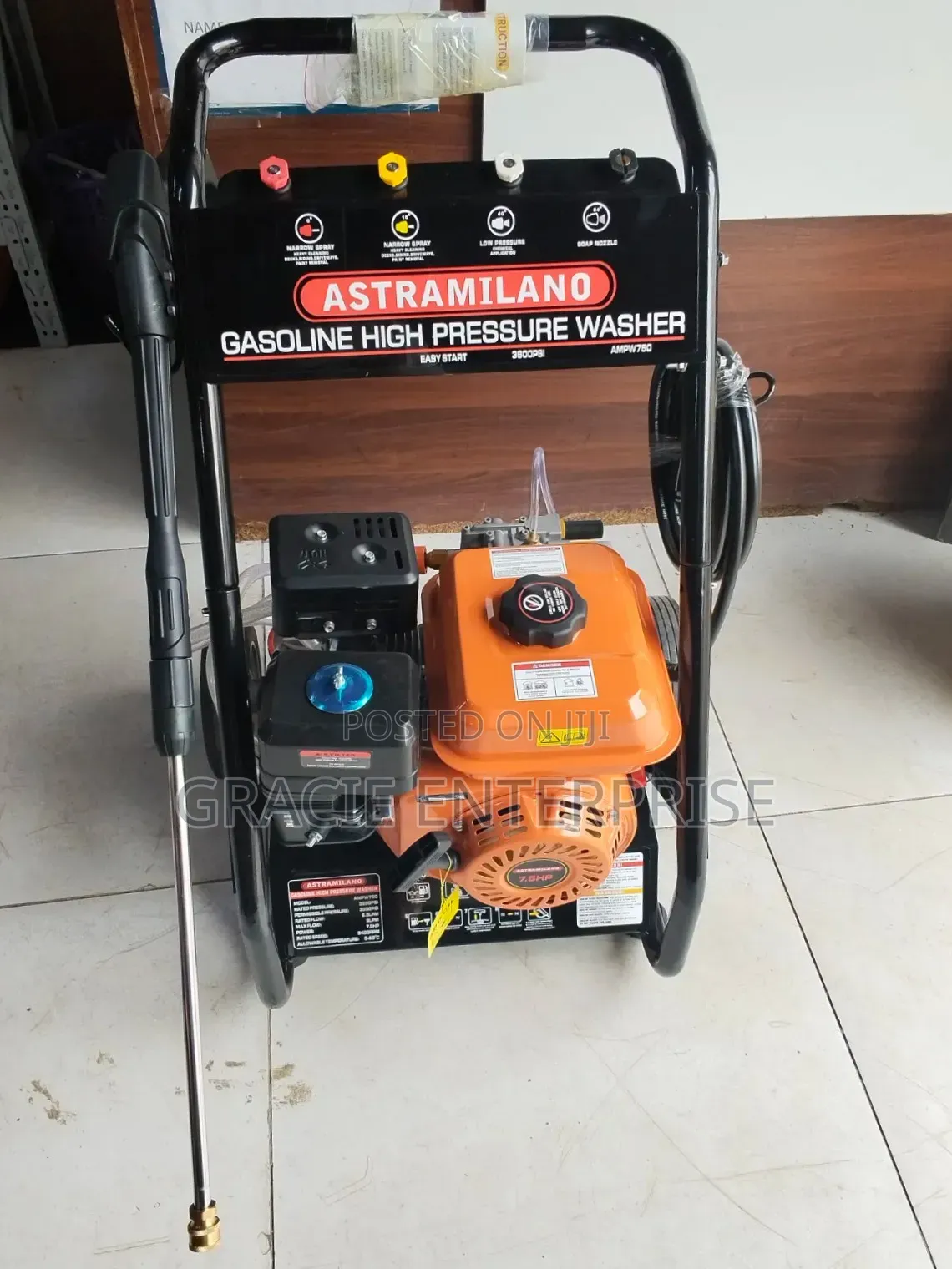 7.5hp High Pressure Washer 3200Psi