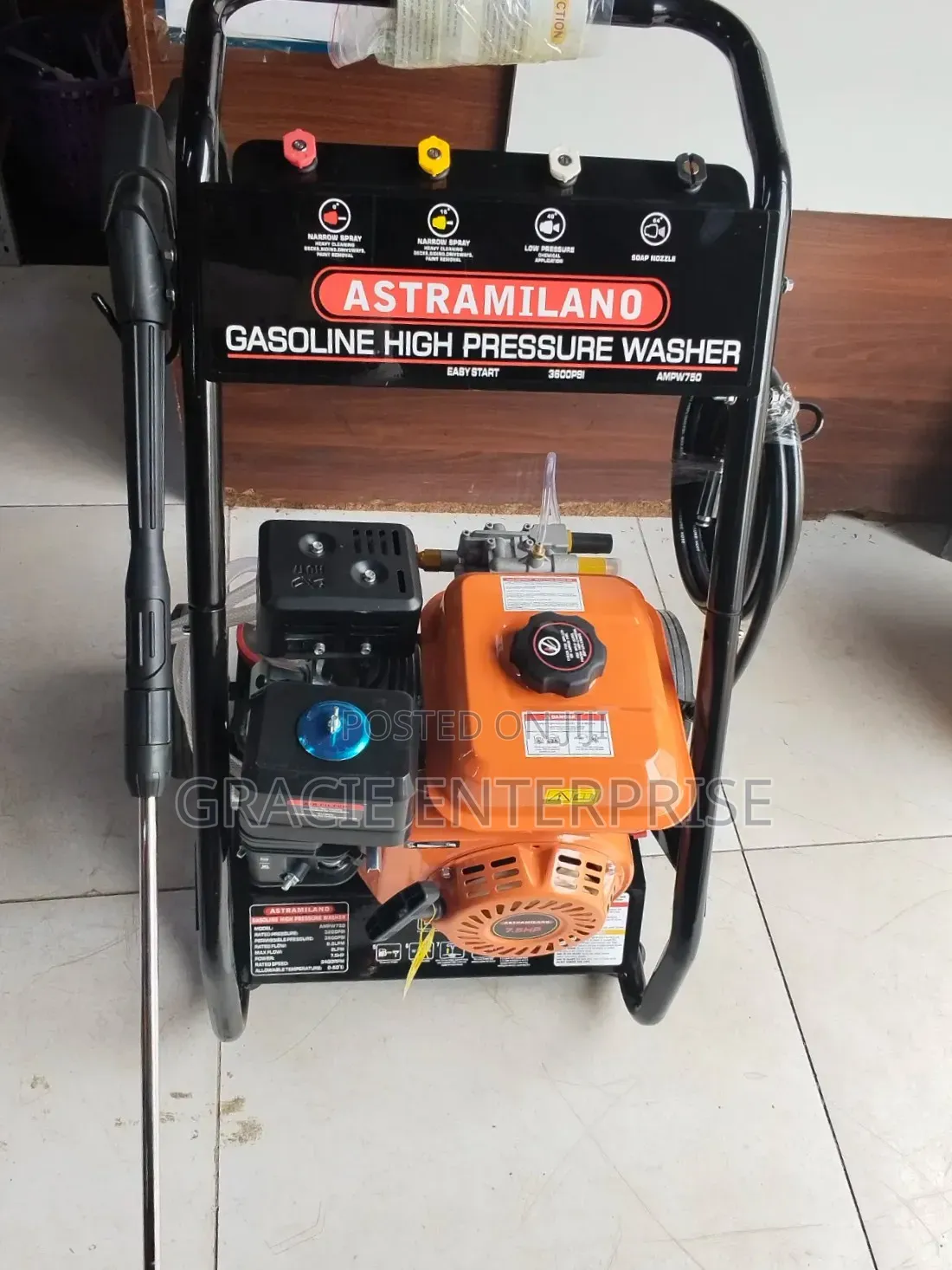 7.5hp High Pressure Washer 3200Psi
