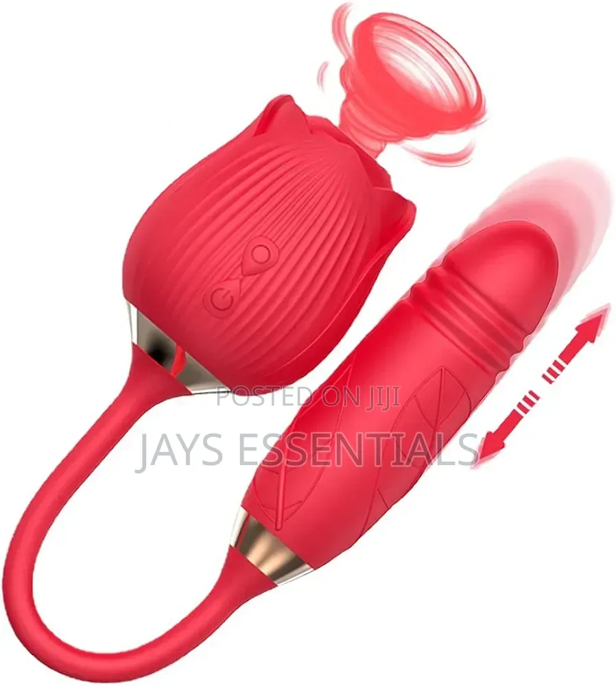 2 in 1 Rose & Dildo Sex Toy