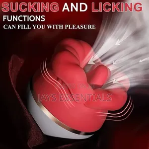 2 in 1 Licking & Sucking Rose Big Mouth Sex Toy
