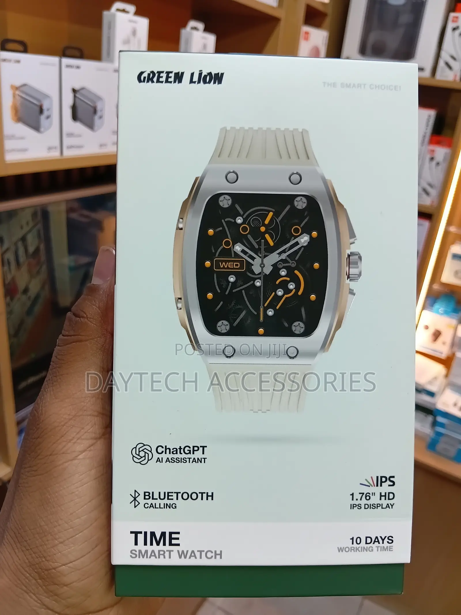 The Green Lion Time Smart Watch.