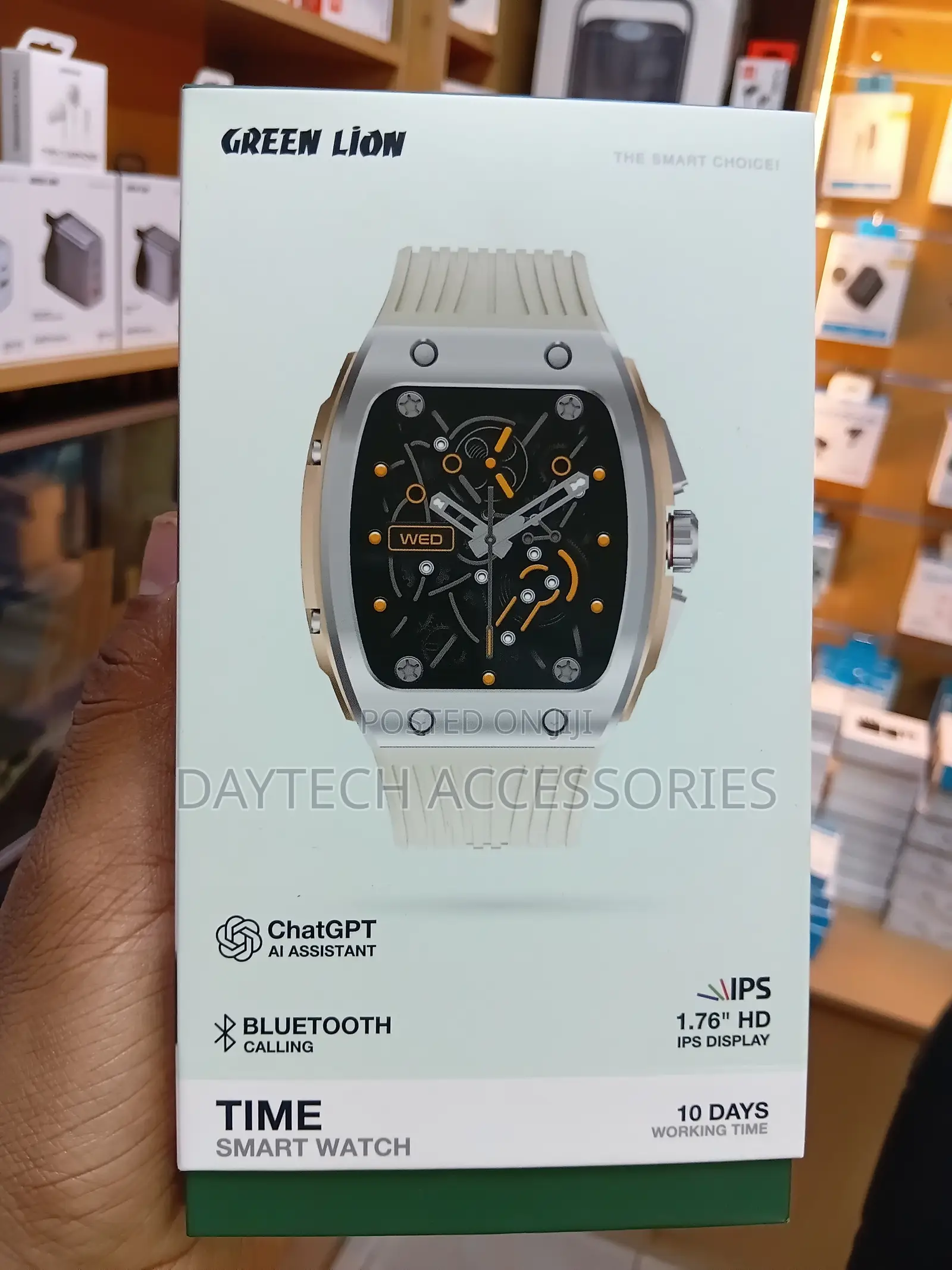 The Green Lion Time Smart Watch.