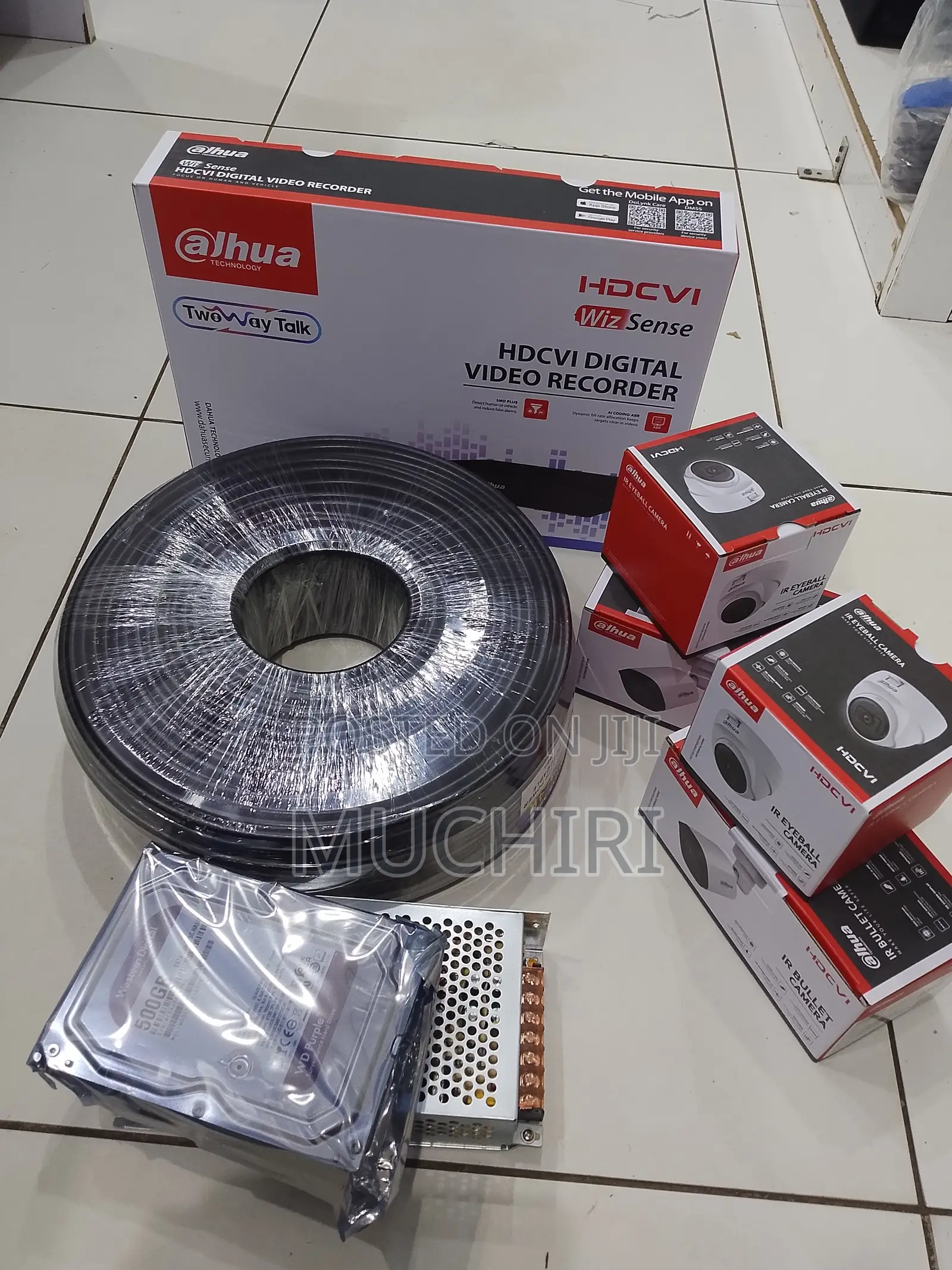 Brandnew Dahua Full Kits 4 Channel 4 Ir Camera 2mp Complete Set