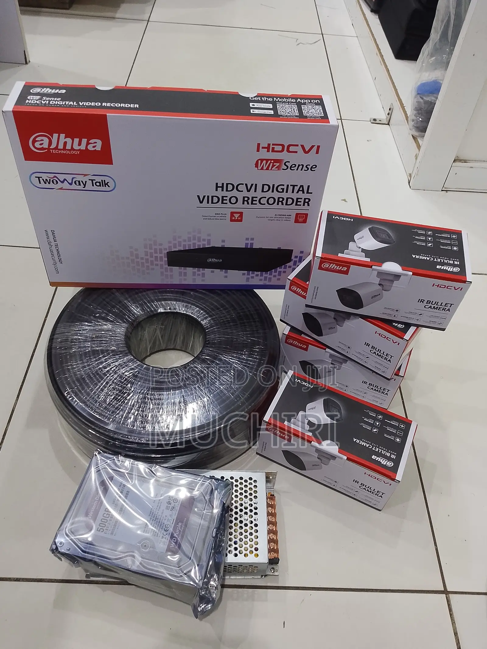 1080p Dahua 4 Channel CCTV Camera Package 2mp Ir CCTV Camera