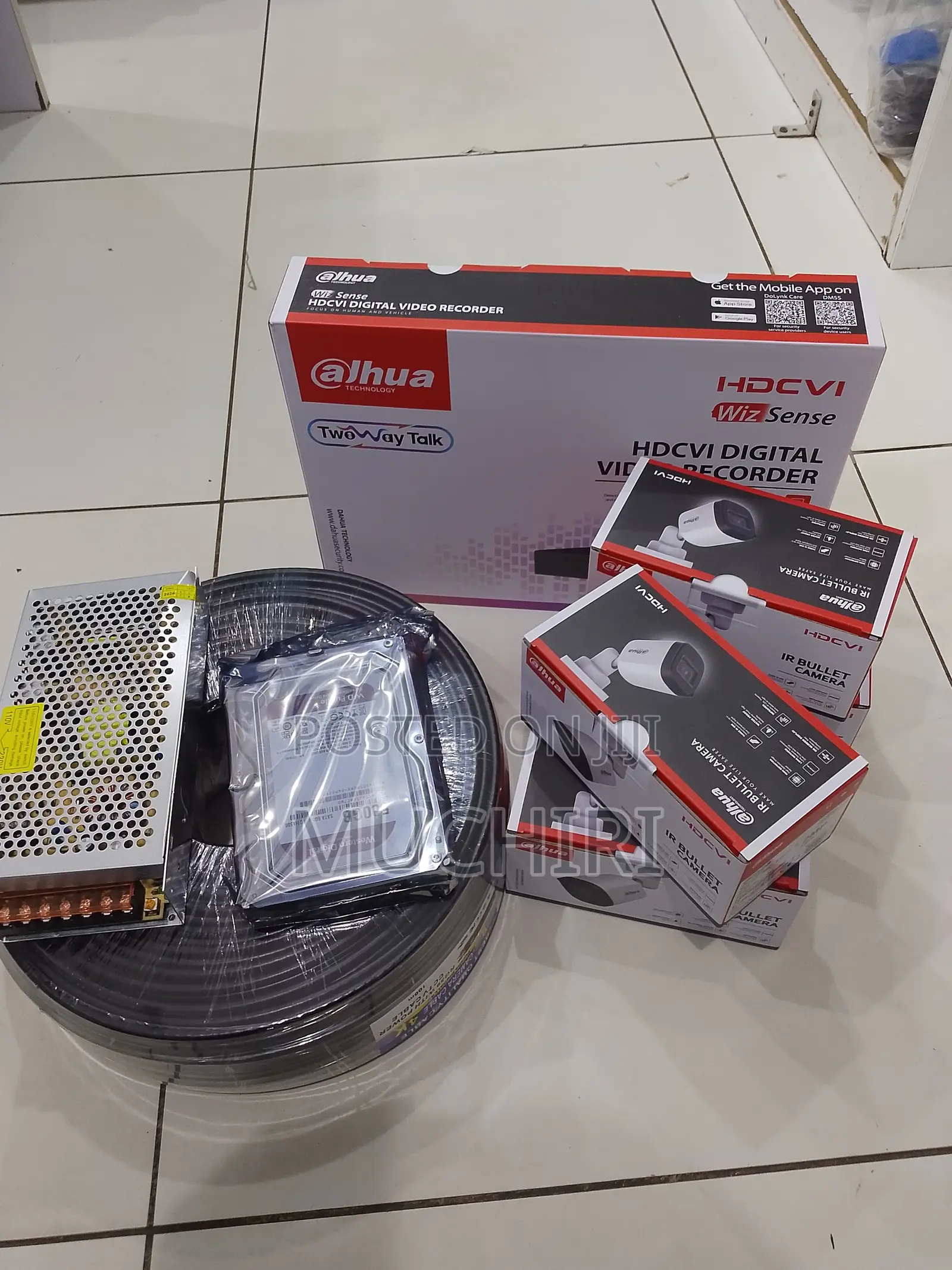 Dahua 4 Channel CCTV Camera Kit With 4 Cameras 500GB HDD