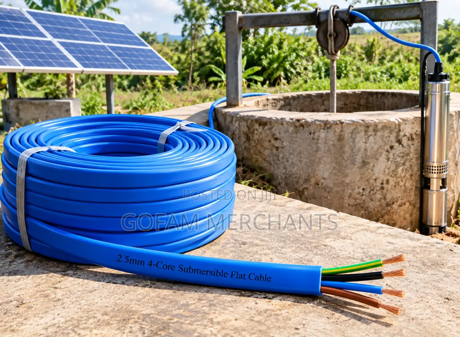 2.5mm 4 Core Submersible Flexible Cable