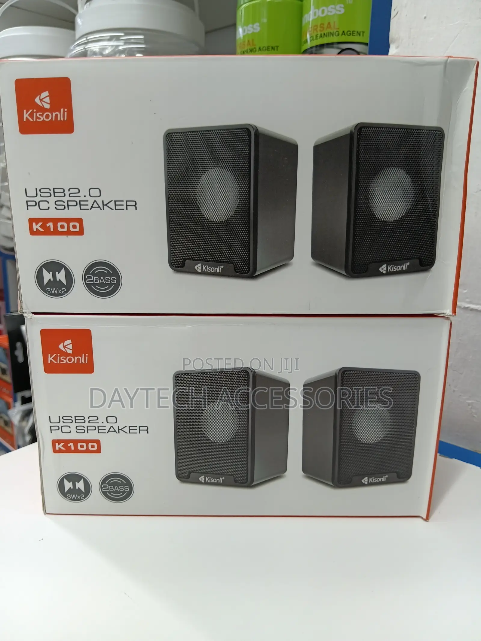 Kisonli K100 USB 2.0 Multimedia Speakers (Desktop/Laptop Speaker Set)
