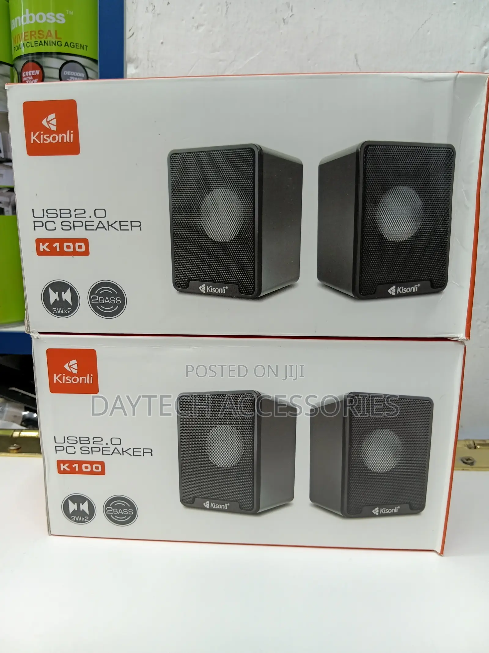 Kisonli K100 USB 2.0 Multimedia Speakers (Desktop/Laptop Speaker Set)