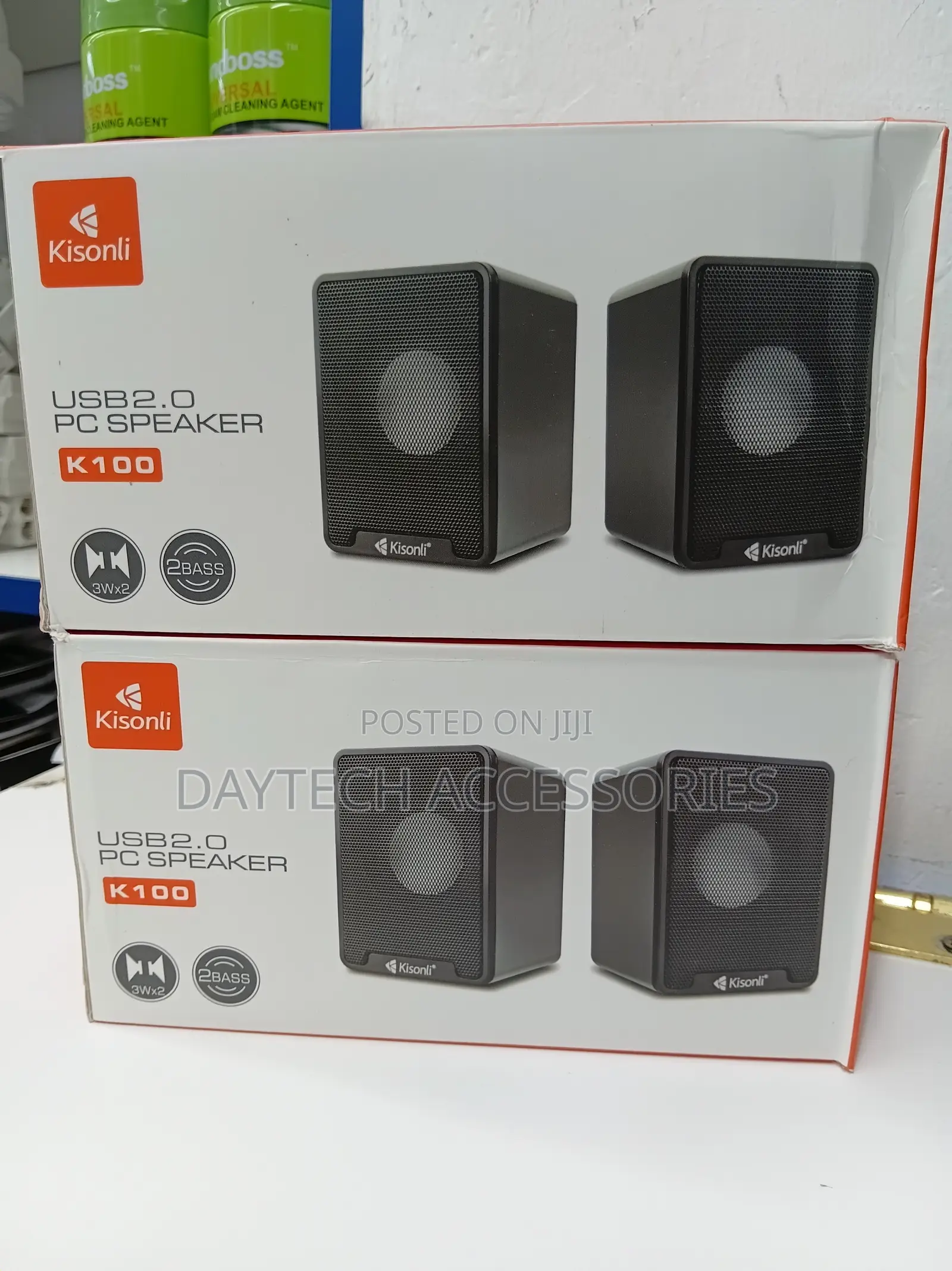 Kisonli K100 USB 2.0 Multimedia Speakers (Desktop/Laptop Speaker Set)