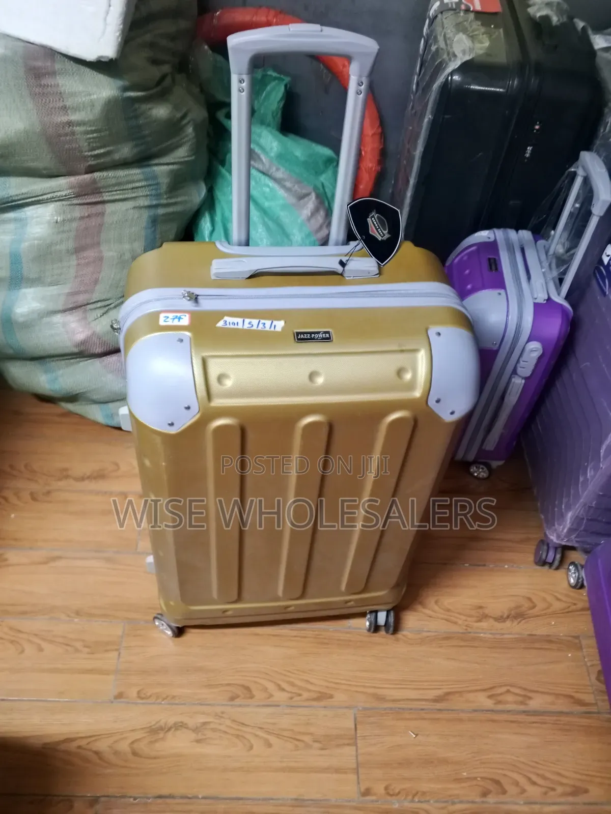 Large Fibre Suitcase Briefcase Travel Bag