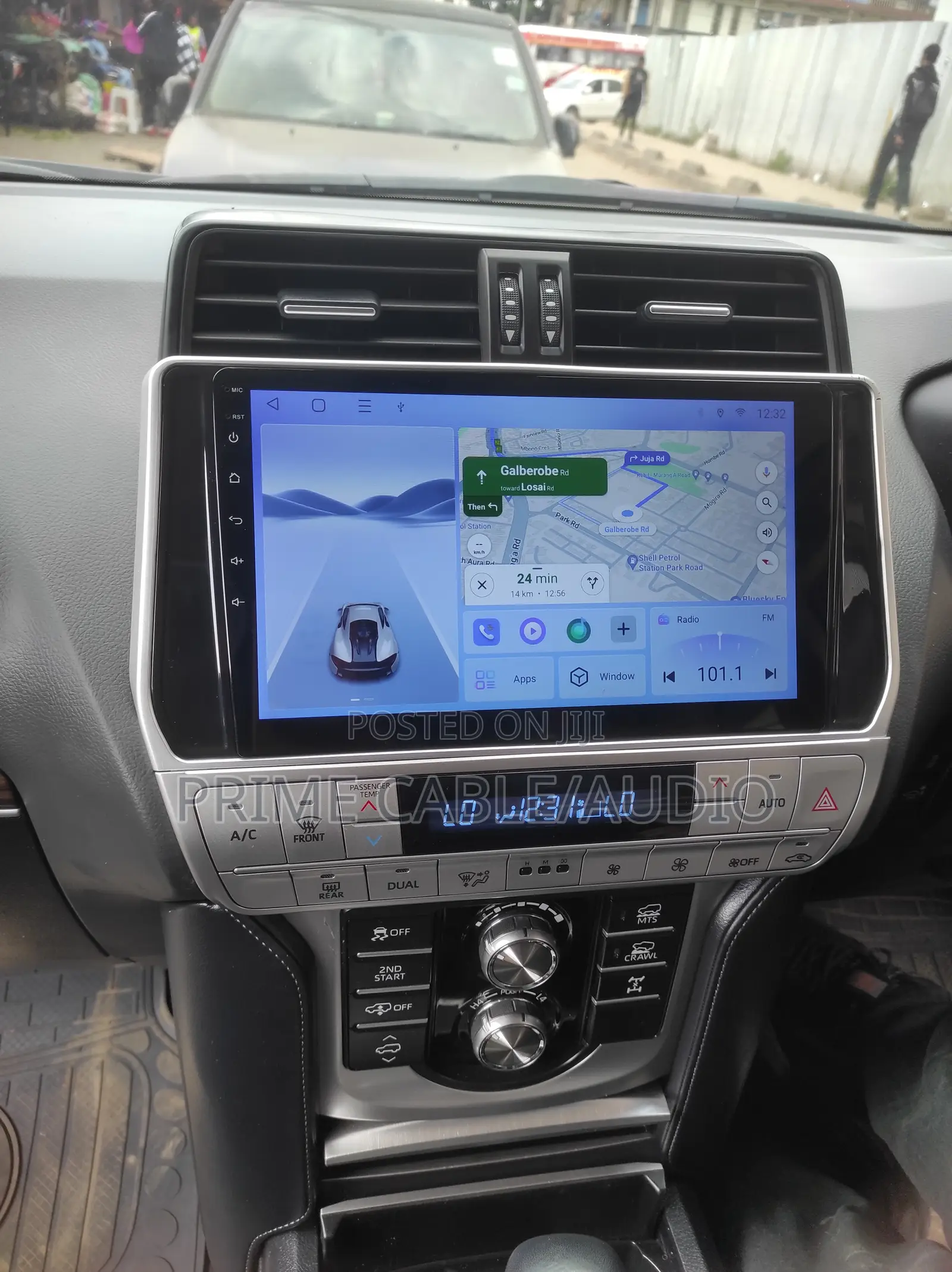 Toyota Landcruiser TZG J150 2017-2022 Fitted With 10" Android Radio