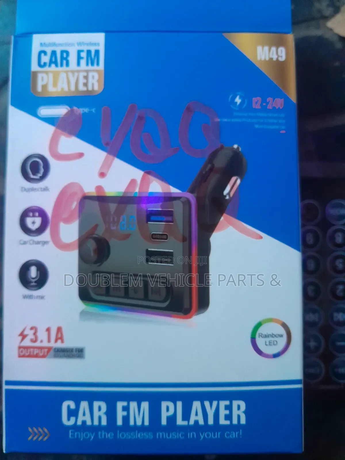 Car Fm Mp3 Player Supports Bluetooth,USB,tf Card,U Disk,charger 12/24v