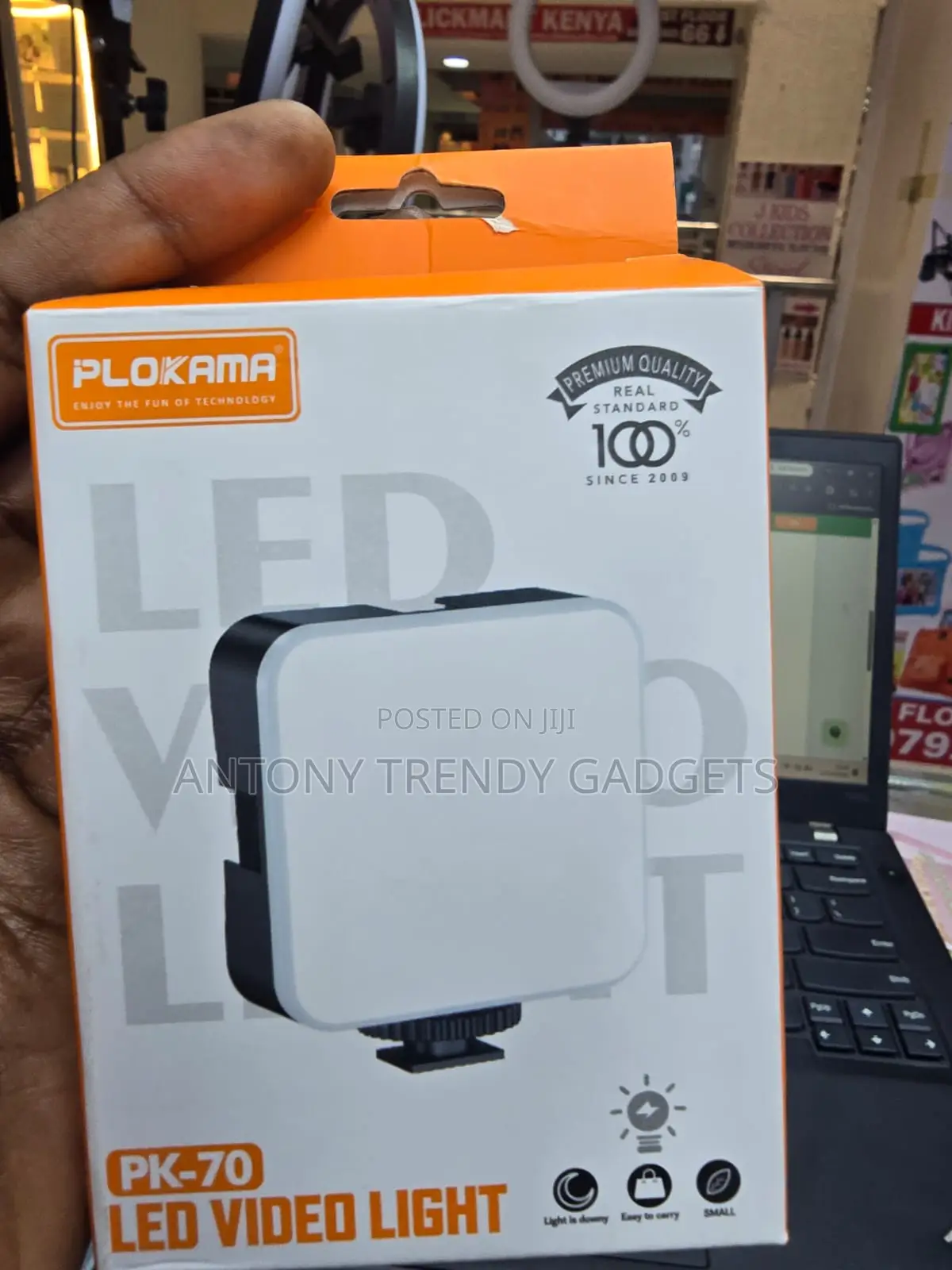 PK-70 Portable LED Camera Light for YouTube and TikTok Videos