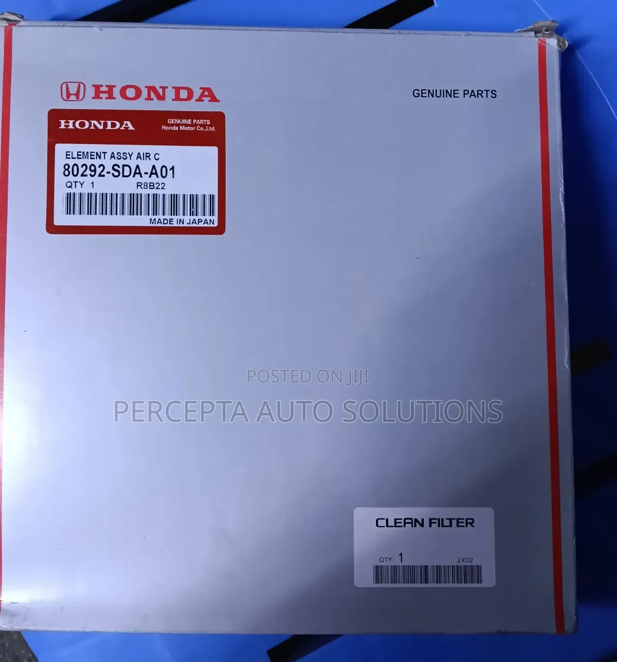 Honda Accord,CR-V, Civic,Odyssey,Pilot Cabin Air Filter 80292-Sda-A01