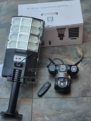 TRIPLE Wireless Solar PTZ Camera Outdoor 4G CCTV Street Light Camera