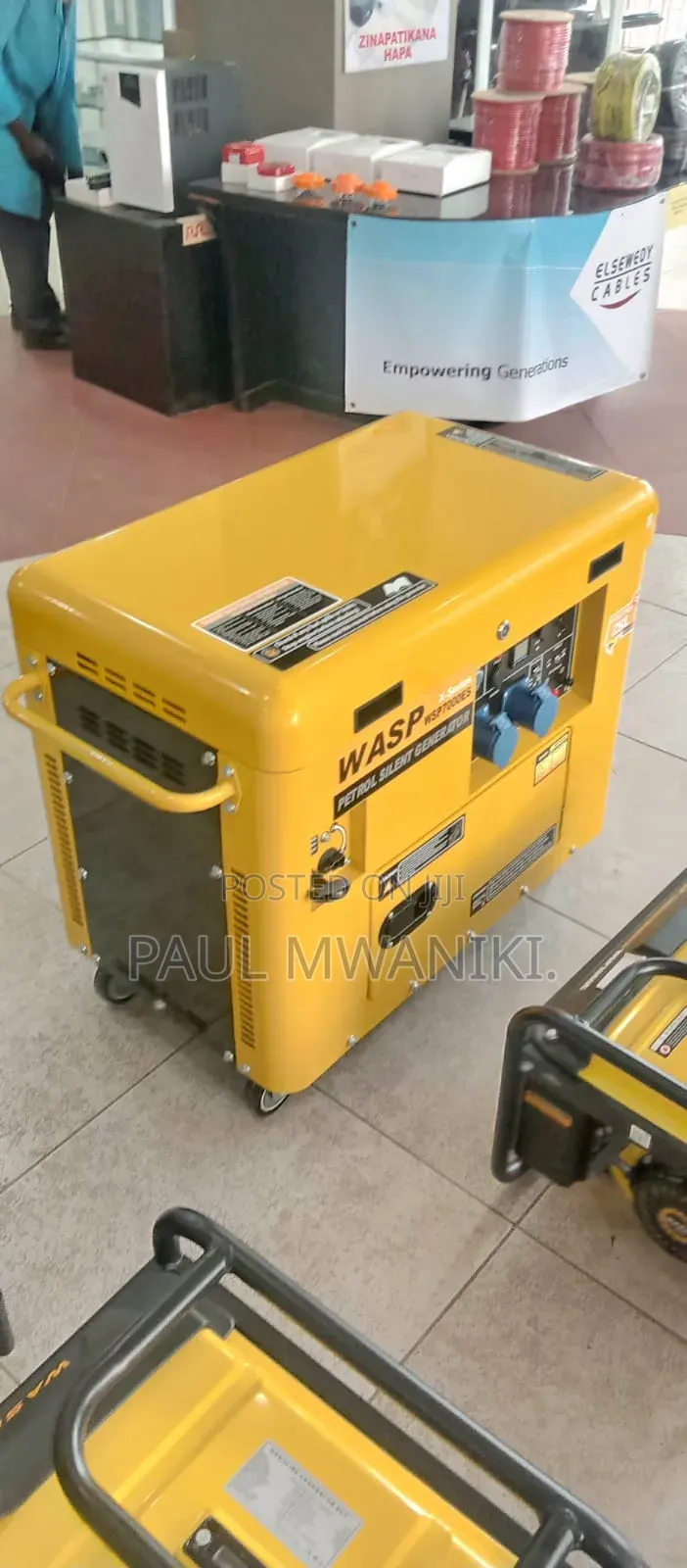 Name: WASP WSP7000ES 5.5KW Silent Petrol Generator – 230V