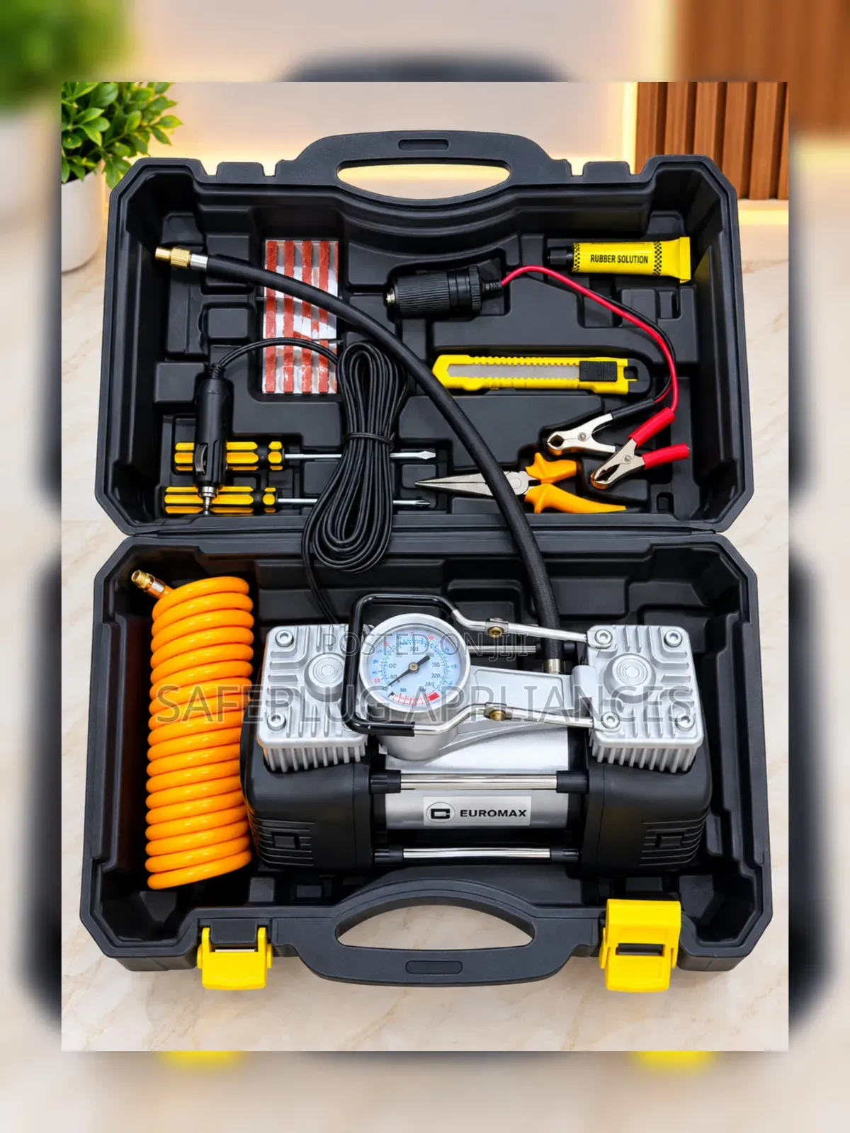2-Cylinder Air Compressor With Accessories for Home and Car Use