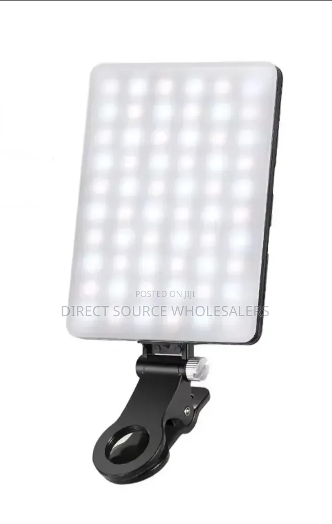 Video Light for Phone, Laptop & Selfie Clip-on Rechargeable Light