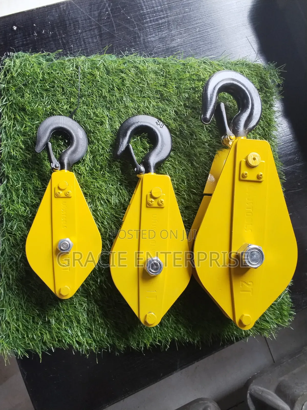 Lifting Pulley With Safety Hook, Single Wheel Pulley
