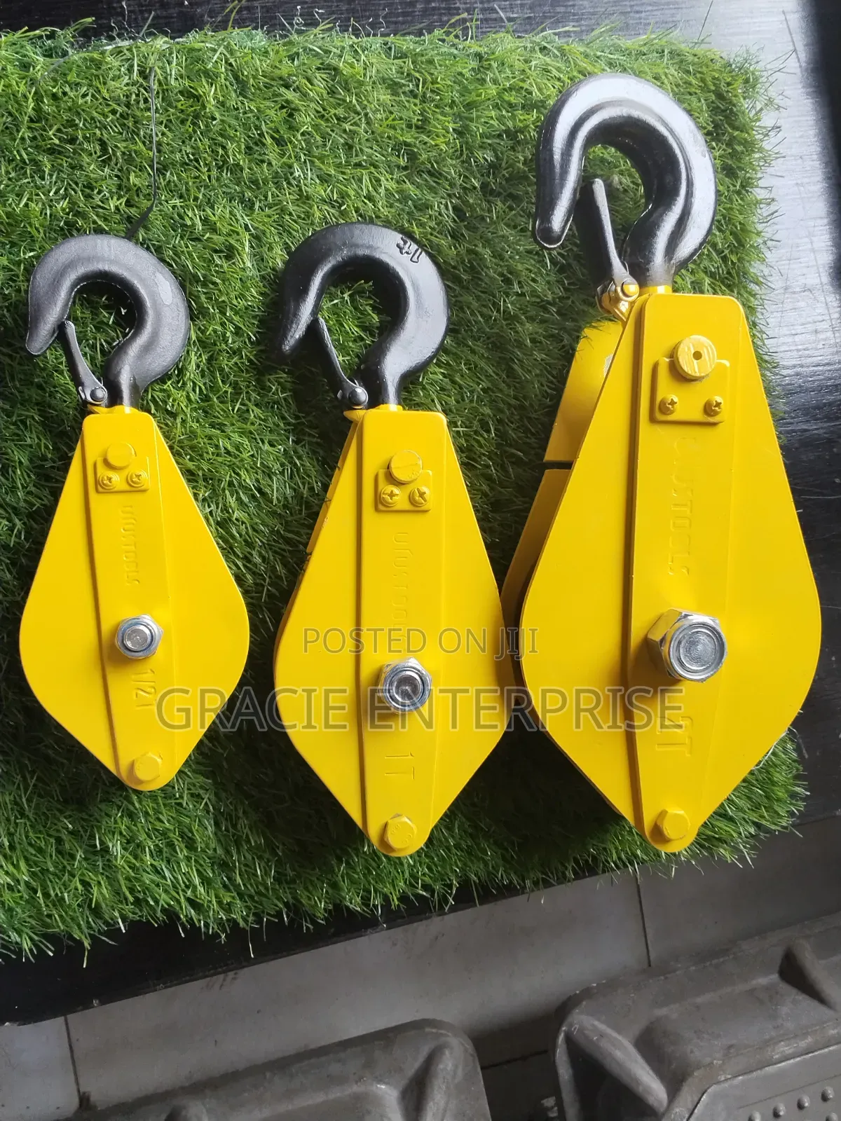 Lifting Pulley With Safety Hook, Single Wheel Pulley
