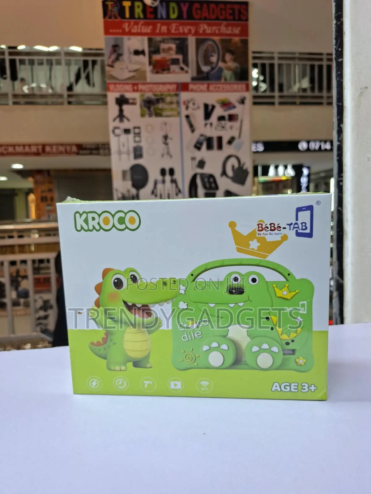 BEBE Tab Kroco Children's Educational Tablet With WiFi and Games