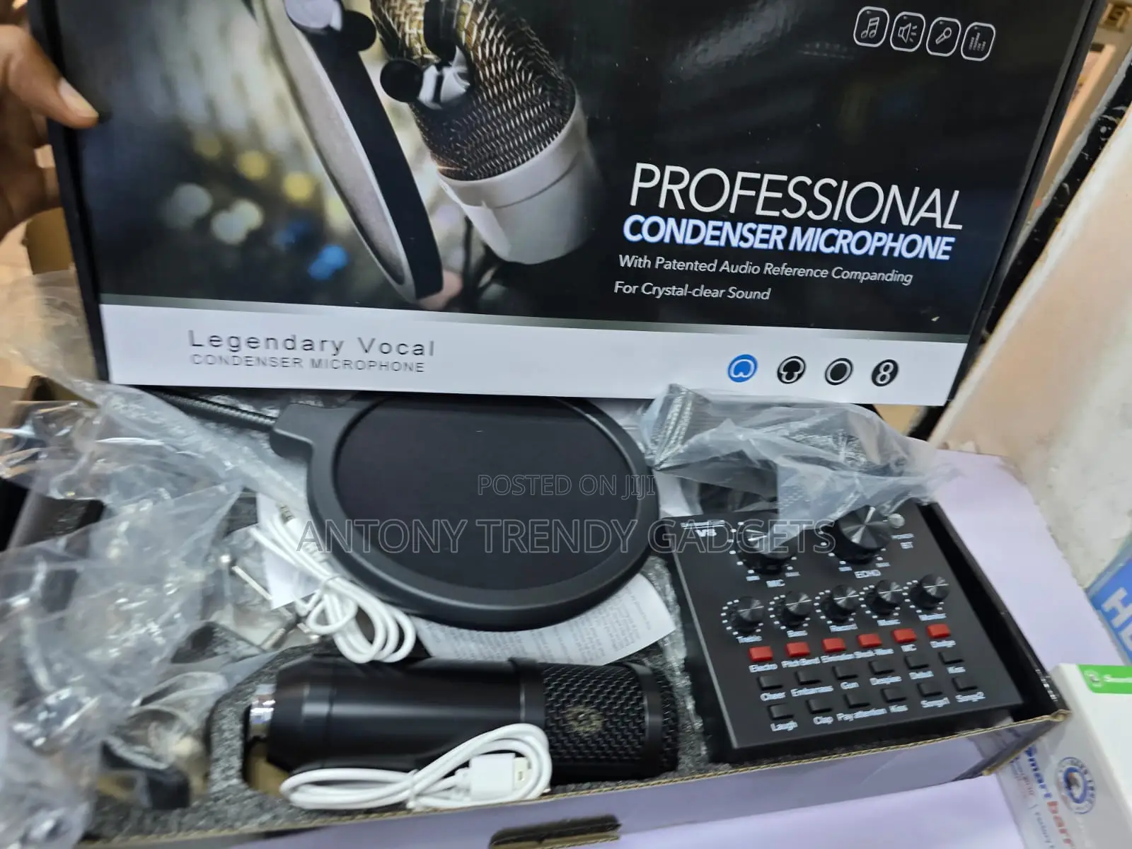 BM800 Condenser Mic for Singing, YouTube and TikTok Live