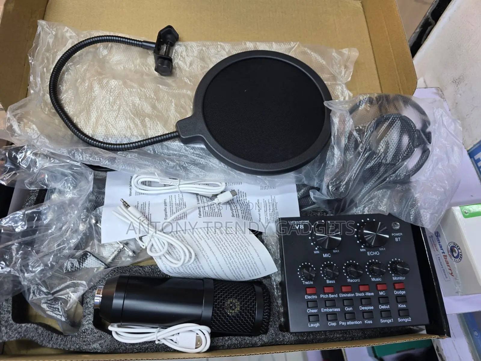 BM800 Condenser Mic for Singing, YouTube and TikTok Live