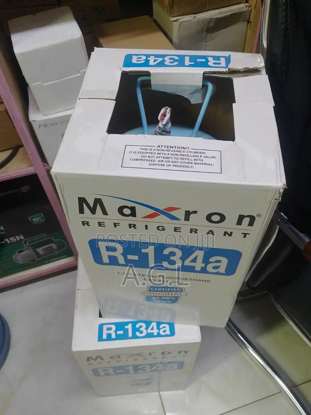 Maxron R134a 13.6kg Refrigerant Cylinder
