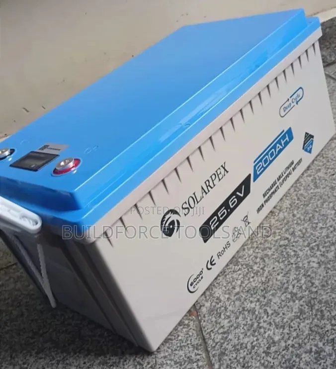 Solarpex 25.6v 200ah Rechargeable LiFeP04 Lithium Ion Battery