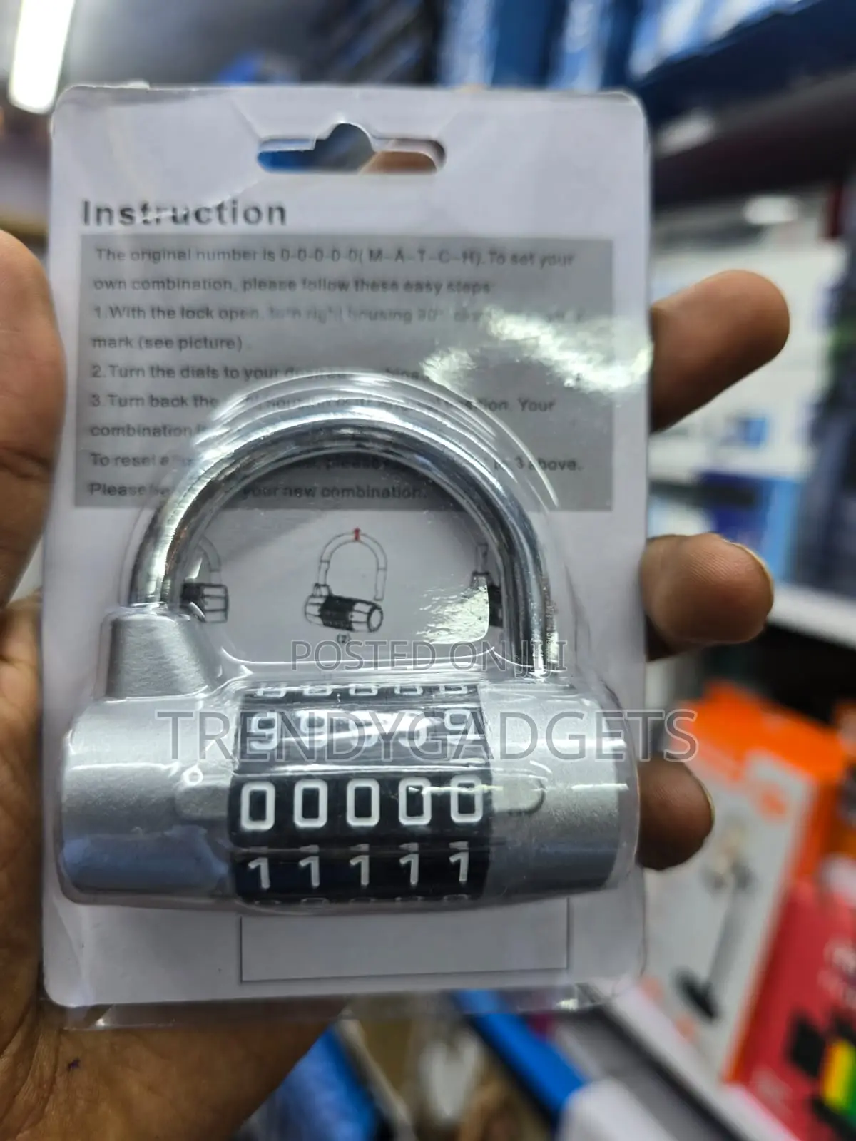 Heavy Duty 5 Digit Resettable Password Combination Padlock