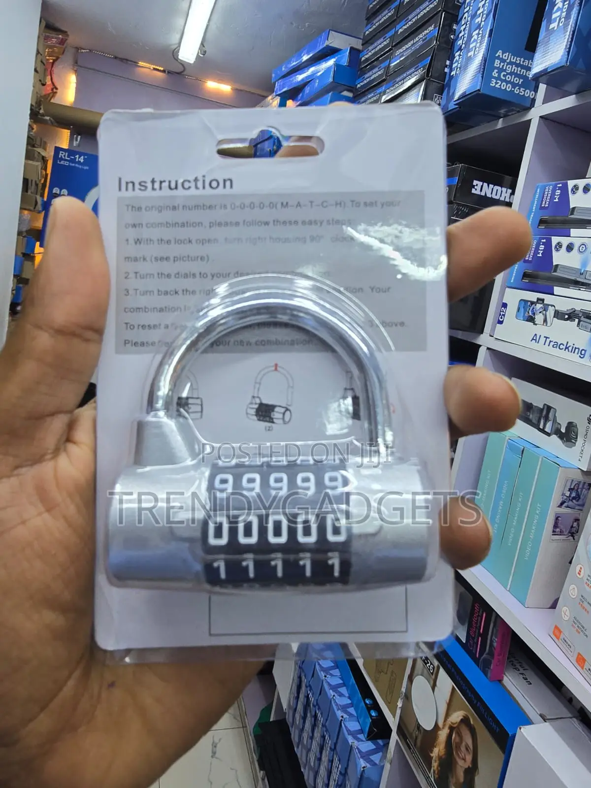 Heavy Duty 5 Digit Resettable Password Combination Padlock