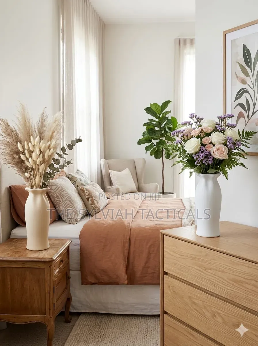 *Plastic Long Nordic Style Vase Popularly, Long Flower Vase Used