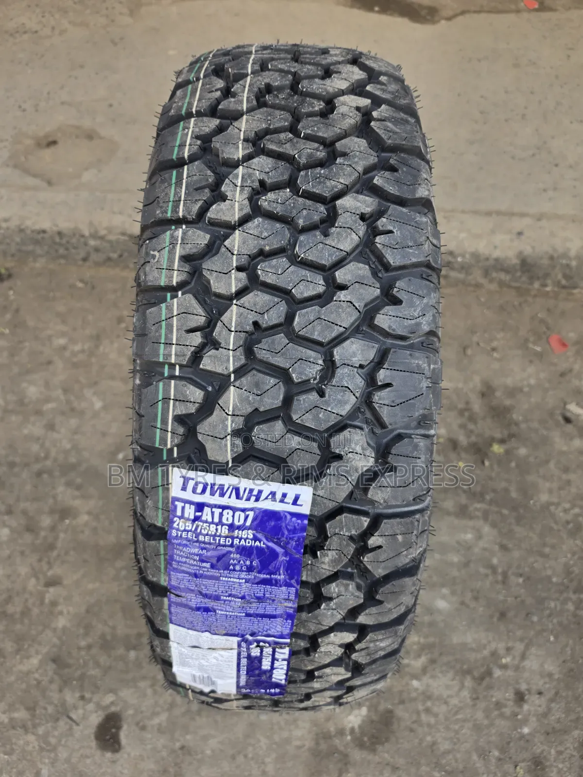 265 /75 R16 Townhall Tires (All Terrain)