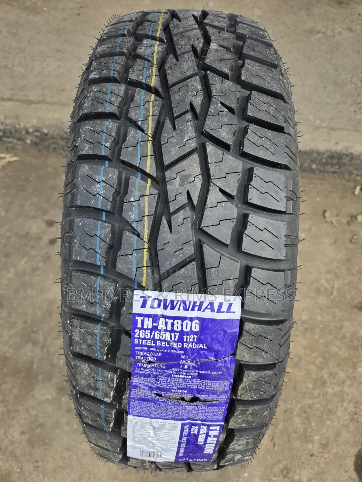 265 /65 R17 Townhall Tires (All Terrain) 806.
