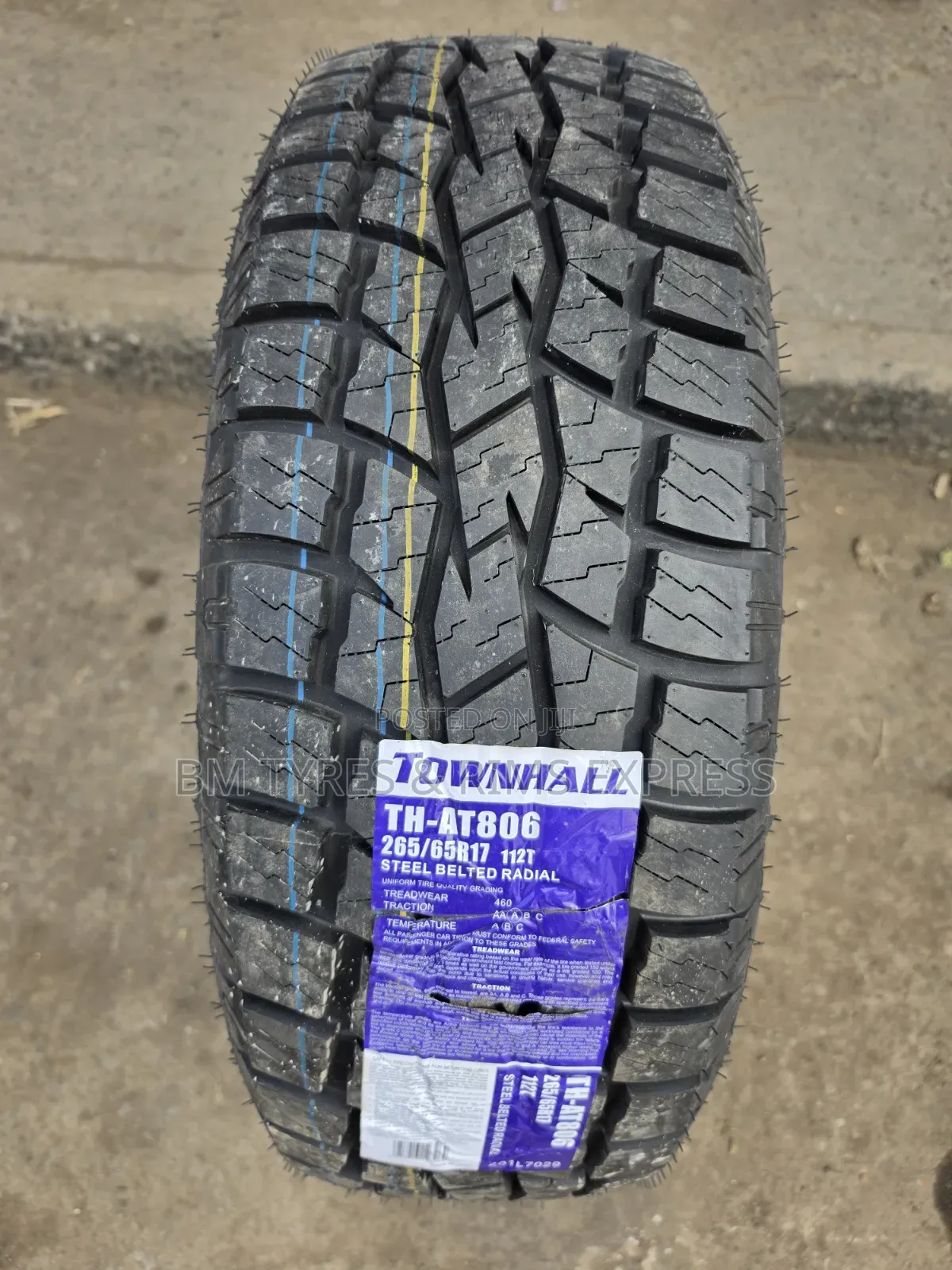 265 /65 R17 Townhall Tires (All Terrain) 806.