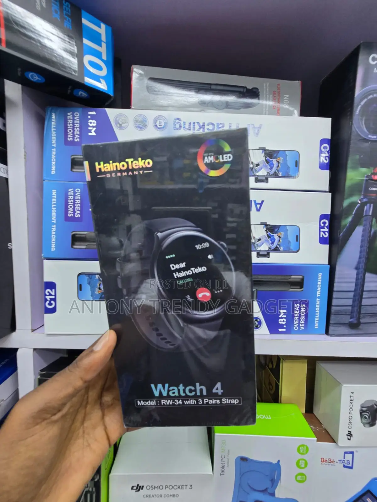 Haino Teko Watch 4 RW-34 Smartwatch With 3 Pairs of Straps