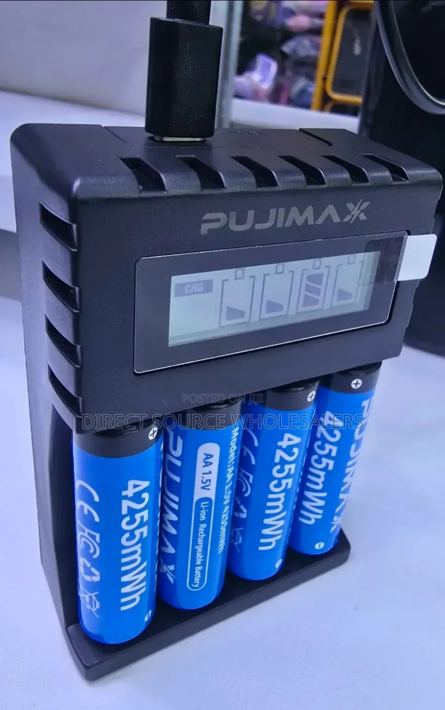 PUJIMAX AA Rechargeable Batteries With Smart Charger