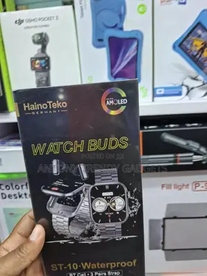 HainoTeko Watch Buds AMOLED Smartwatch With Wireless Earbuds