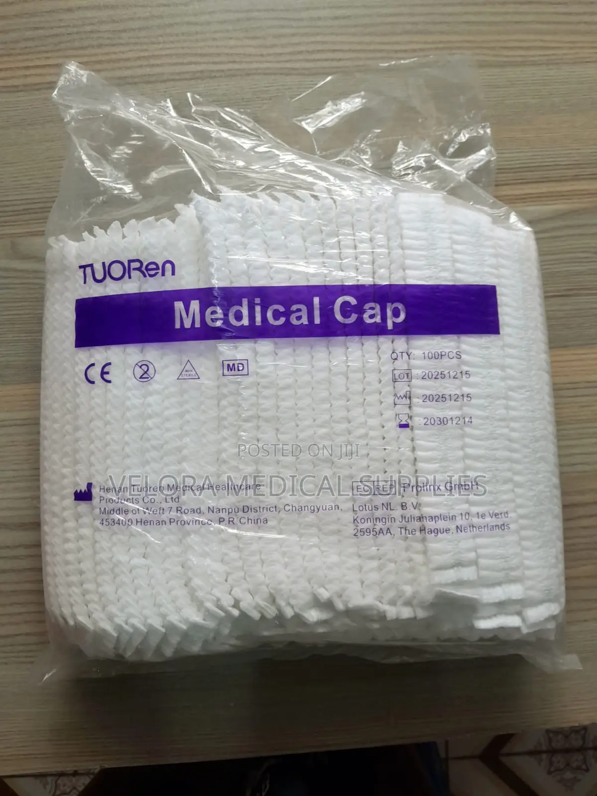 White Medical Cap – Surgical Head Cover for Healthcare Workers