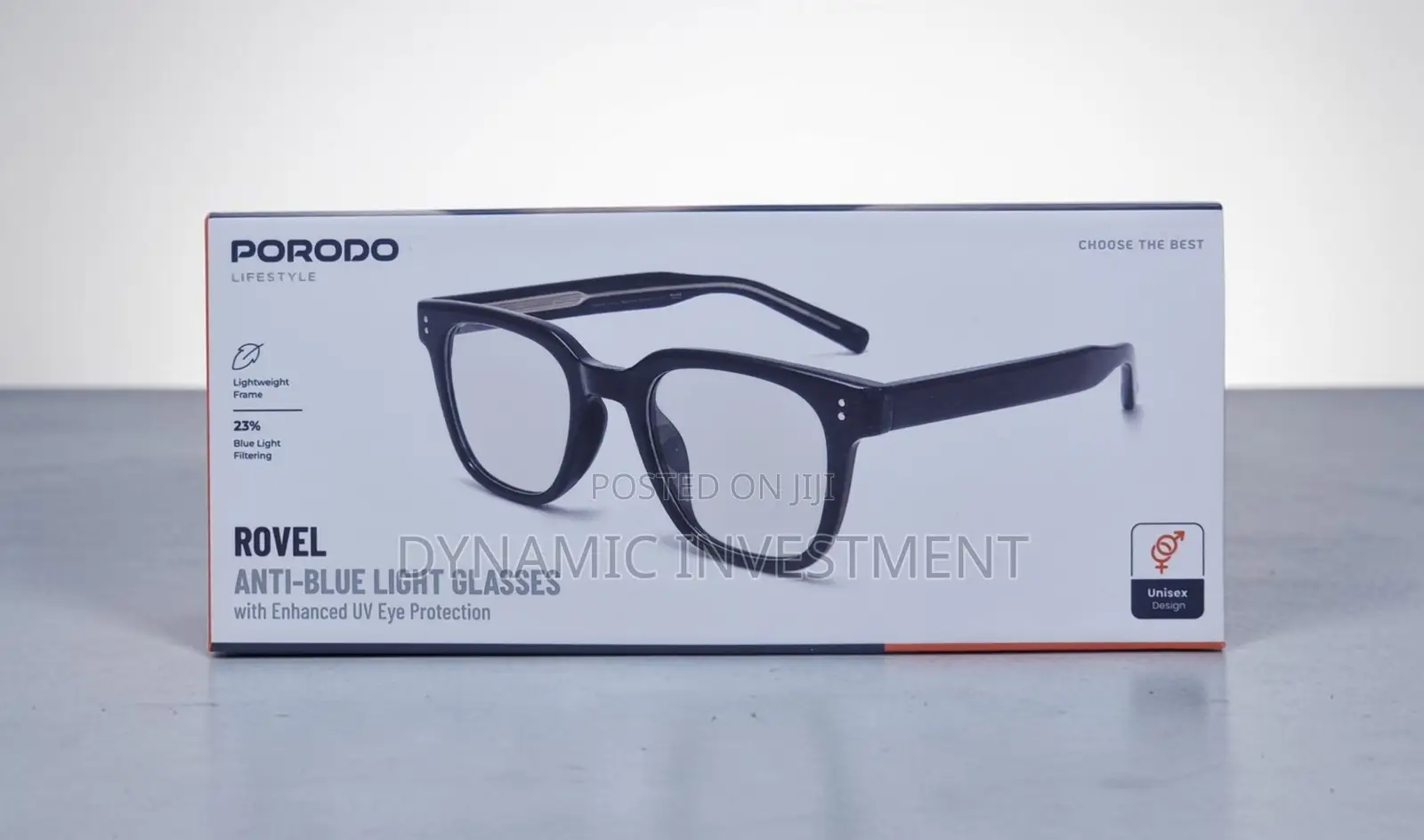 Porodo Lifestyle Anti-Blue Light Glasses Enhanced UV Eye Protection