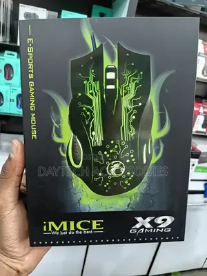 IMICE X9 Wired Optical Gaming Mouse With 6 Buttons & 5500 DPI RGB.