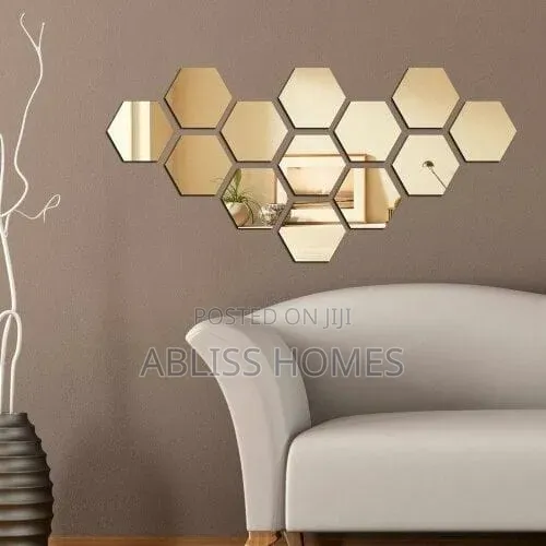 Hexagonal Shape Acrylic Mirrors
