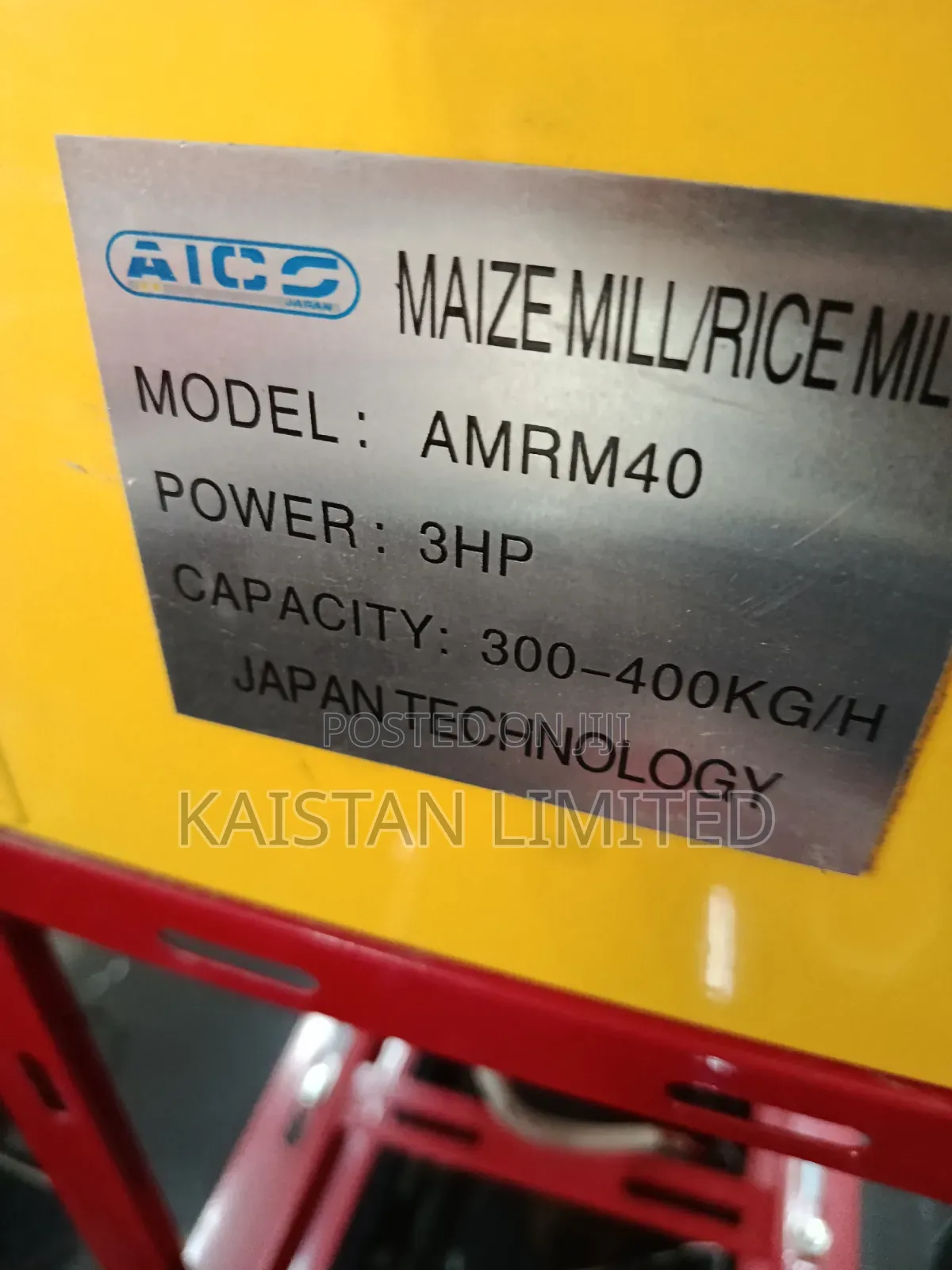AICO AMRM40 Maize Mill / Rice Mill – 3HP, 300–400kg/H