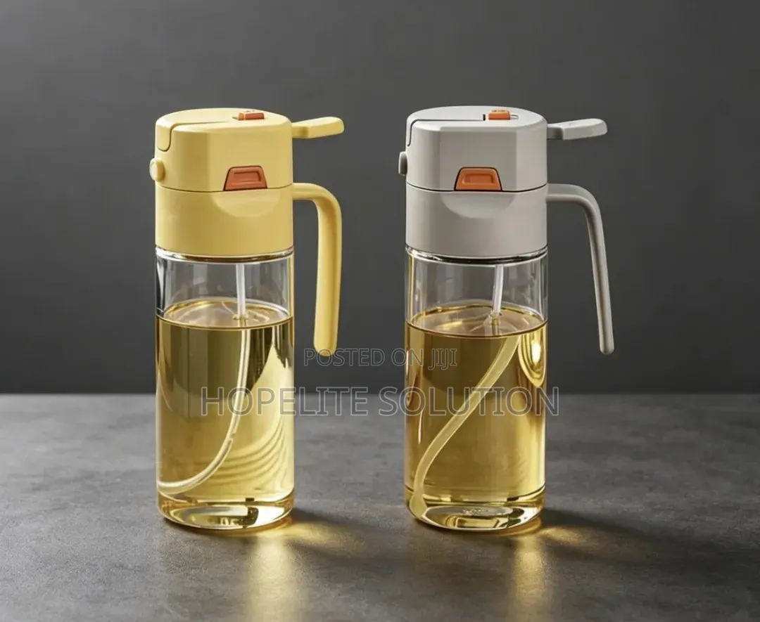 2 in 1 Oil &Vinegar Dispenser Glass Bottle Sprayer &Dispenser